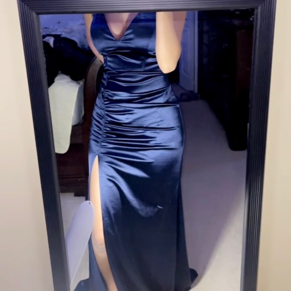 Navy blue grad dress
